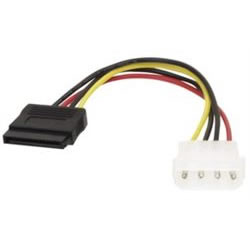 Câble molex à 3 broches - Mâle et femelle - 15 cm