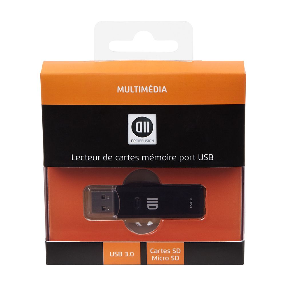 Lecteur de carte externe, USB3, D2, NF - Boutique Team-Ordi